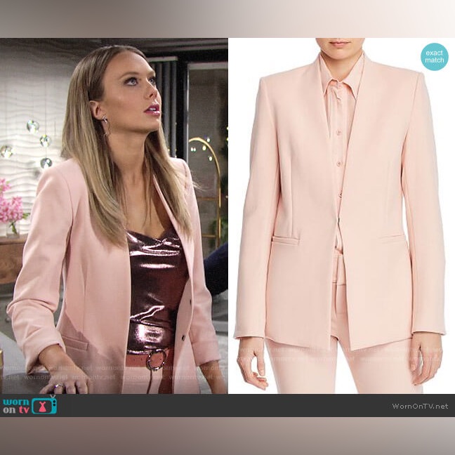 Nwt $395 Alice + Olivia Jerri Stand-Collar Blazer In Pink